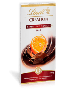 Sô cô la đen vị cam Lindt Creation