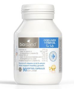Dầu cá + Dầu gan cá tuyết Bio Island Cod Liver + Fish Oil Kids