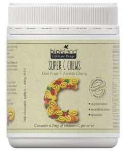 Kẹo bổ sung vitamin C Bio Island Super C Chews 200 viên