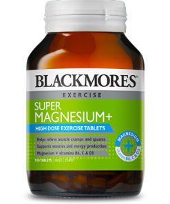 Thực phẩm chức năng bổ sung Magie Blackmores Super+ 100 Viên