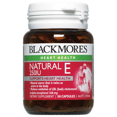 Thuốc Bổ Sung Vitamin E Tự Nhiên Blackmores Natural Vitamin E 250iu 50 Viên