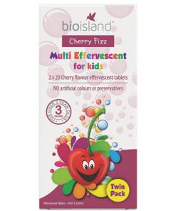 Viên sủi vitamin Bio Island Cherry Fizz Multi For Kids Twin Pack 40 viên