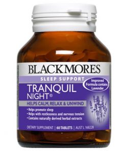 Thuốc bổ giảm căng thẳng mệt mỏi Blackmores Tranquil Night 60 Viên
