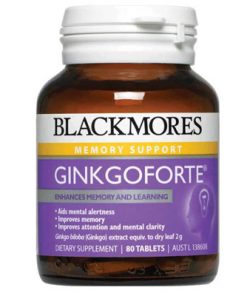 Thuốc bổ não tăng cường trí nhớ Blackmores Ginkgo Forte 2000mg 80 Viên