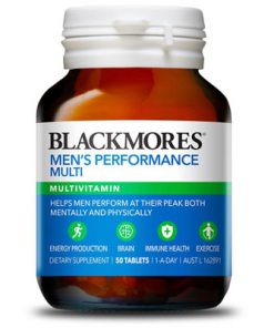 Thuốc tăng cường sinh lực đàn ông Blackmores Men's Performance Multi