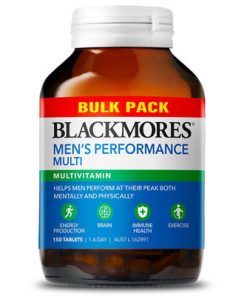 Thuốc tăng cường sinh lực đàn ông Blackmores Men's Performance Multi Bulk Pack 150 Viên