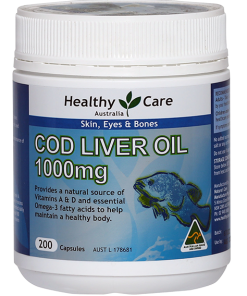 Dầu gan cá tuyết Healthy Care Úc