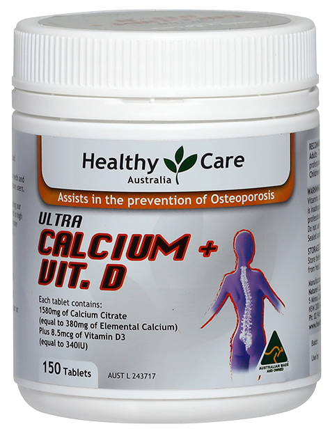 Thuốc điều Trị Loãng Xương Hiệu Quả Healthy Care Ultra Calcium Plus Vitamin D 150 Viên