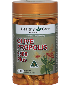 Thuốc Keo Ong + Dầu Oliu Healthy Care Propolis & Olive Leaf 180 Viên