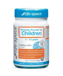 Men vi sinh 10 tỉ lợi khuẩn cho trẻ em từ 3 đến 12 tuổi Life Space Probiotic Powder For Children 60g