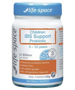 Men vi sinh 21 tỉ lợi khuẩn cho trẻ từ 3 đến 12 tuổi Life Space Childrens IBS Support Probiotic 60g