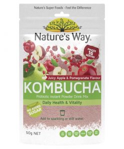 Nature's Way Juicy Apple & Pomegranate Kombucha Probiotic Drink Mix 50g