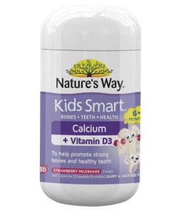 Nature's Way Kids Smart Calcium + Vitamin D 50 Chewable Capsules