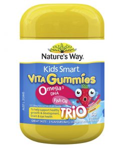 Nature's Way Kids Smart Vita Gummies Omega Fish Oil 60 viên Improved Formula