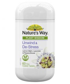 Nature's Way Plant Wisdom Unwind & De-stress 60 Tablets
