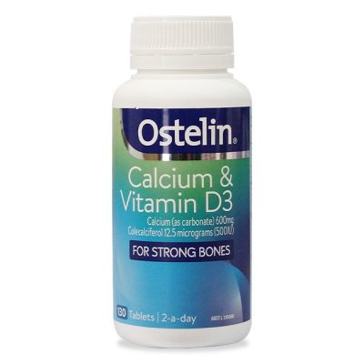 Canxi ostelin 180v - Viên uống bổ sung canxi úc và vitamin D3 số 1 cho bà bầu