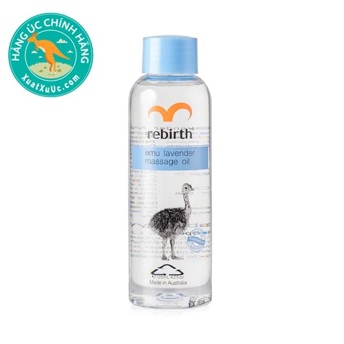 Dầu massage đà điểu Rebirth Emu Lavender Massage Oil 125ml