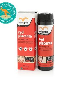 Viên uống nhau thai cừu đỏ Rebirth Black Label Red Placenta Natural Plus 3000mg 55 viên