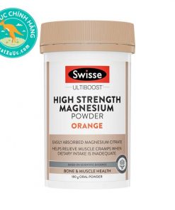 Bột magie Úc Swisse Ultiboost High Strength Magnesium Powder Orange 180g