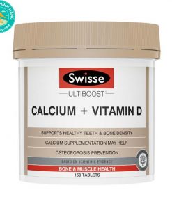 Chống loãng xương & tăng cường canxi Swisse Ultiboost Calcium + Vitamin D 150 viên