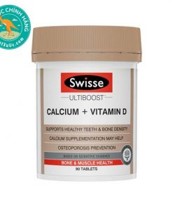 Chống loãng xương & tăng cường canxi Swisse Ultiboost Calcium + Vitamin D 90 viên