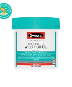 Dầu cá Úc 1000mg Swisse Ultiboost Odourless Wild Fish Oil 200 viên