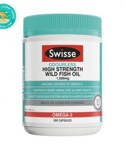 Dầu cá Úc Swisse Ultiboost Odourless High Strength Wild Fish Oil 200 viên