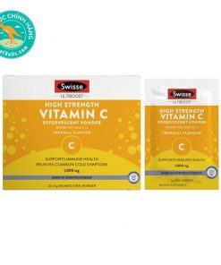 Sủi bọt bổ sung Vitamin C Swisse Ultiboost High Strength Vitamin C Effervescent Powder