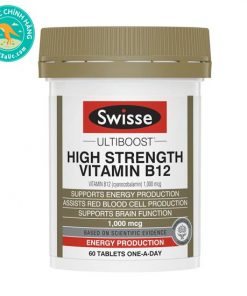 Thuốc bổ sung Vitamin B Swisse Ultiboost High Strength Vitamin B12 60 viên