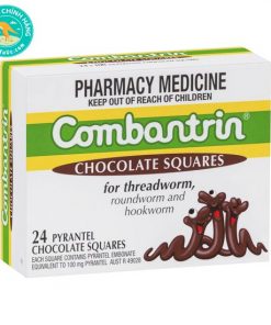 Thuốc tẩy giun Úc Combantrin Chocolate Squares 24 viên