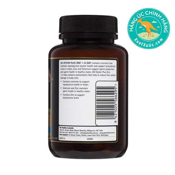 Tinh chất hàu Úc GO Healthy Oyster Plus Zinc 1-A-Day