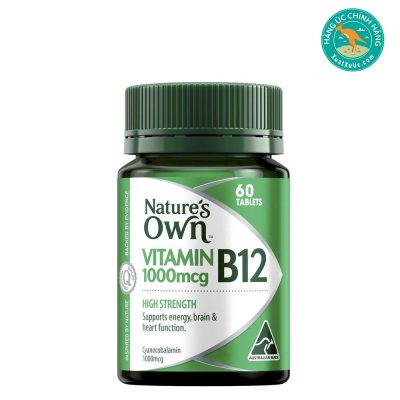 Viên-uống-bổ-sung-vitamin-B12-Nature's-Own-High-Strength-Vitamin-B12-1000mcg-60-viên