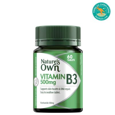 Viên-uống-bổ-sung-vitamin-B3-500mg-Nature's-Own -60-viên-nén