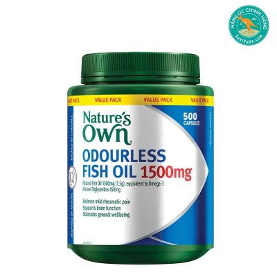 Viên-uống-dầu-cá-không-mùi-bổ-sung-omega-3-Nature's-Own-Fish-Oil-Odourless-1500mg-500-viên-nang-mềm