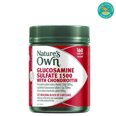 Viên-uống-hỗ-trợ-xương-khớp-Nature’s-Own-Glucosamine-Sulfate-1500-With-Chondroitin-160-viên-nén