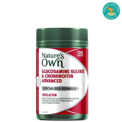 Viên-uống-hỗ-trợ-xương-khớp-Nature’s-Own-Glucosamine-Sulfate-&-Chondroitin-advanced-120-viên-nén