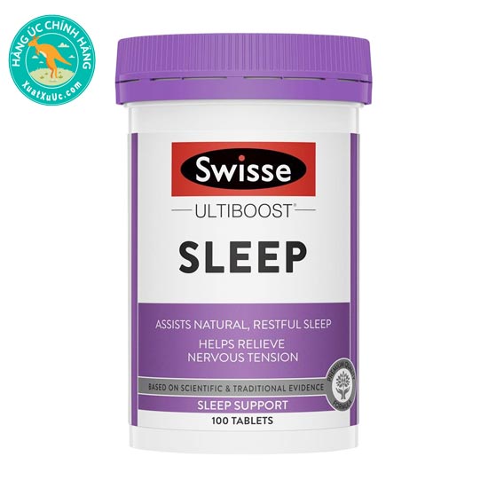 Viên uống tăng cường giấc ngủ Swisse Ultiboost Sleep 100 viên