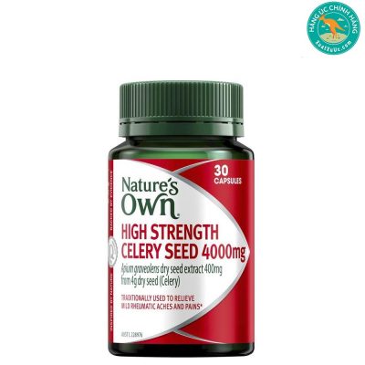 Viên-uống-trị-đau-khớp-từ-cần-tây-Nature’s-Own-High-Strength-Celery-Seed-4000mg-30-viên-nang-mềm
