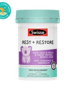 Viên hỗ trợ ngủ ngon cho trẻ Swisse Kids Rest & Restore 60 viên