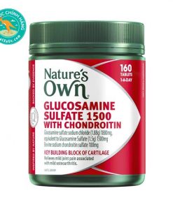Viên hỗ trợ xương khớp Nature’s Own Glucosamine Sulfate 1500 With Chondroitin 160 viên