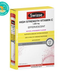 Viên sủi bọt Swisse High Strength Vitamin C Effervescent 60 viên