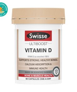 Viên uống bổ sung Vitamin D Swisse Ultiboost Vitamin D 60 viên