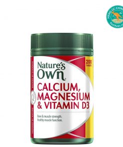 Viên-uống-bổ-sung-canxi-và-magie-giúp-xương-chắc-khỏe-Nature’s-Own-Calcium-and-Magnesium-with-Vitamin-D3-200-viên-nén