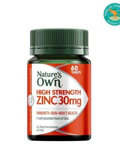 Viên-uống-bổ-sung-kẽm-Nature's-Own-High-Strength-Zinc-30mg-120-viên