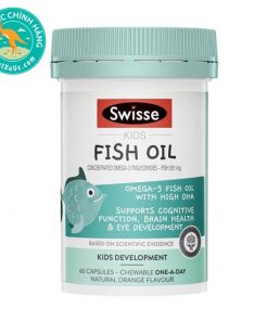 Viên uống dầu cá cho bé của Úc Swisse Kids Fish Oil 60 viên