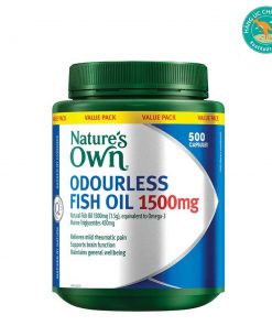 Viên-uống-dầu-cá-không-mùi-bổ-sung-omega-3-Nature's-Own-Fish-Oil-Odourless-1500mg-500-viên-nang-mềm