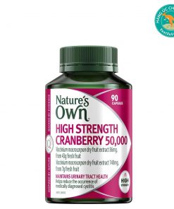 Viên-uống-hỗ-trợ-tiết-niệu-Nature’s-Own-High-Strength-Cranberry-50000mg-90-viên-nang-mềm