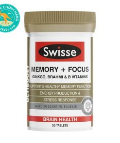 Viên uống tăng cường trí nhớ & tập trung Swisse Ultiboost Memory + Focus 50 viên