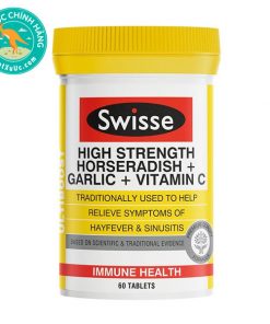 Viên uống tăng cường đề kháng Swisse Ultiboost High Strength Horseradish + Garlic + Vitamin C 60 viên
