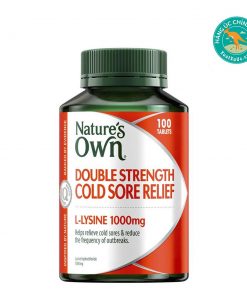 Viên-uống-điều-trị-lở-loét-miệng-Nature's-Own-Double-Strength-Cold-Sore-Relief-1000mg-100-viên